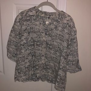 art drawing button up